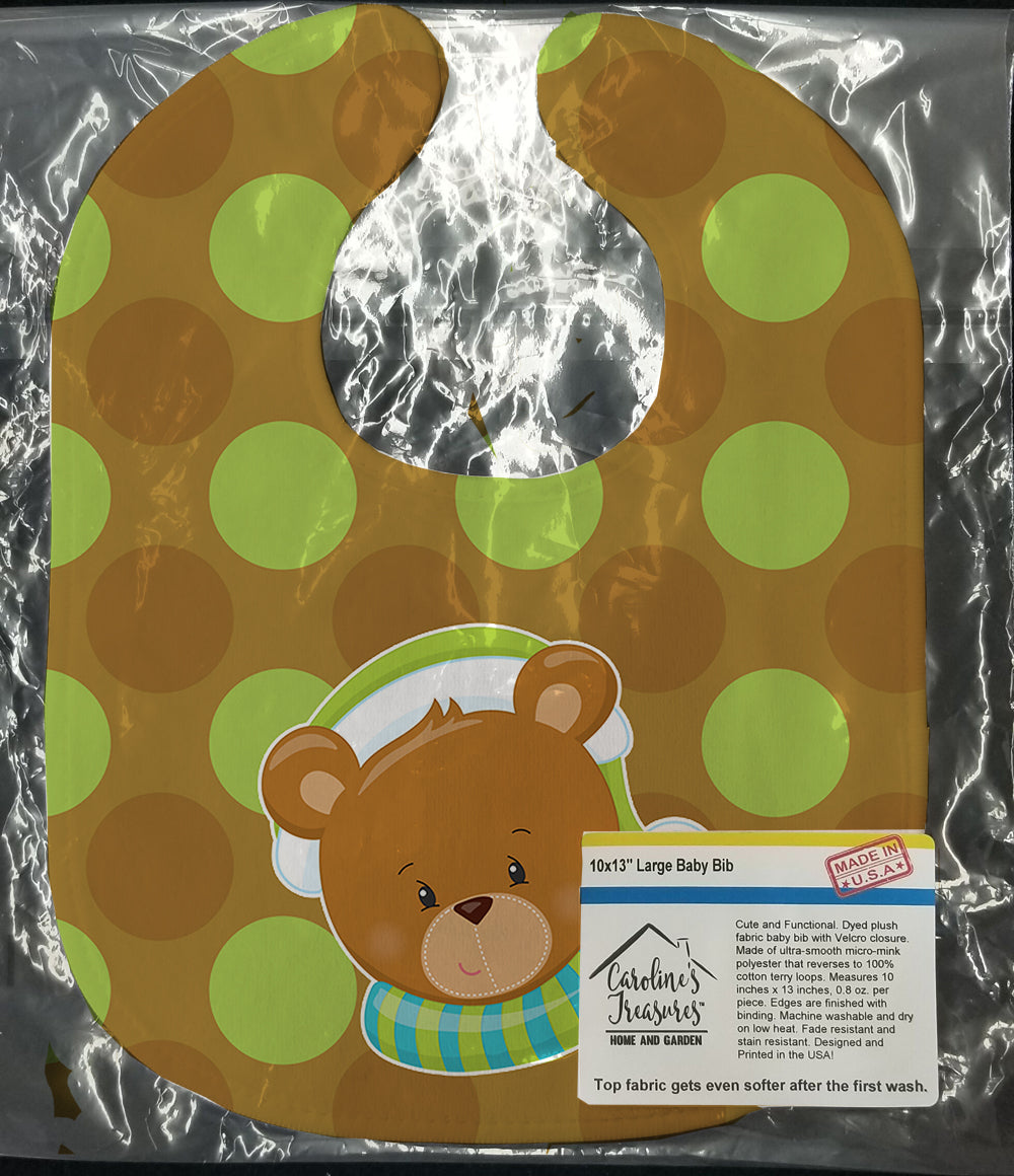 Christmas Blonde Girl Elf Toni Baby Bib Easy-Clean Baby Bib Baby Feeding Accessory Baby Mealtime Essential, 10 x 13, Multicolor