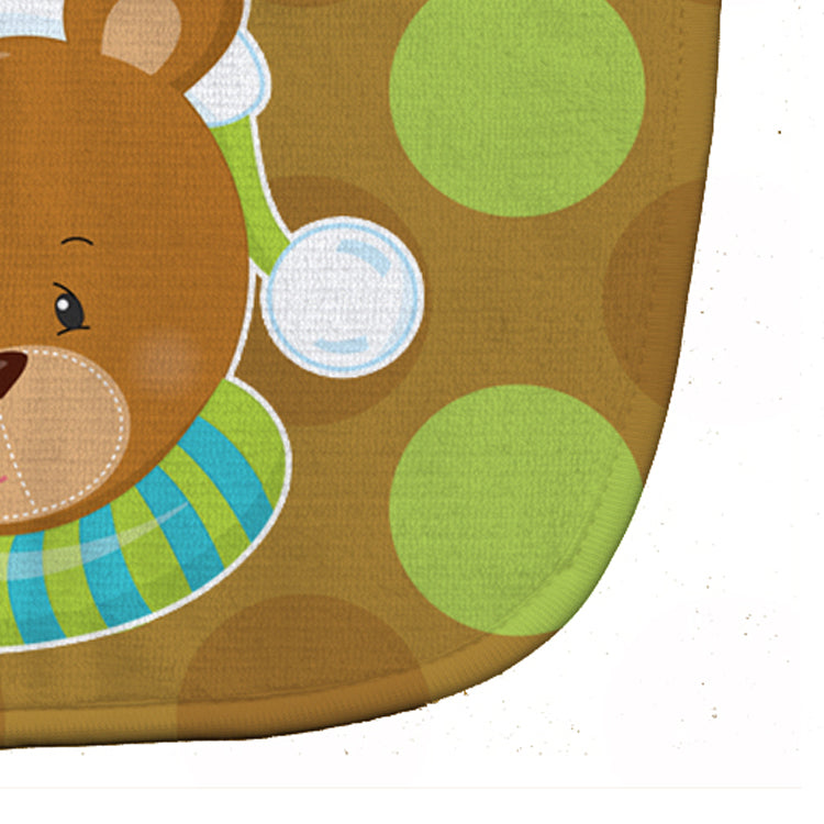 Christmas Blonde Girl Elf Toni Baby Bib Easy-Clean Baby Bib Baby Feeding Accessory Baby Mealtime Essential, 10 x 13, Multicolor