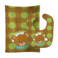Christmas Blonde Girl Elf Toni Baby Bib & Burp Cloth Easy-Clean Baby Bib Baby Feeding Accessory Baby Mealtime Essential