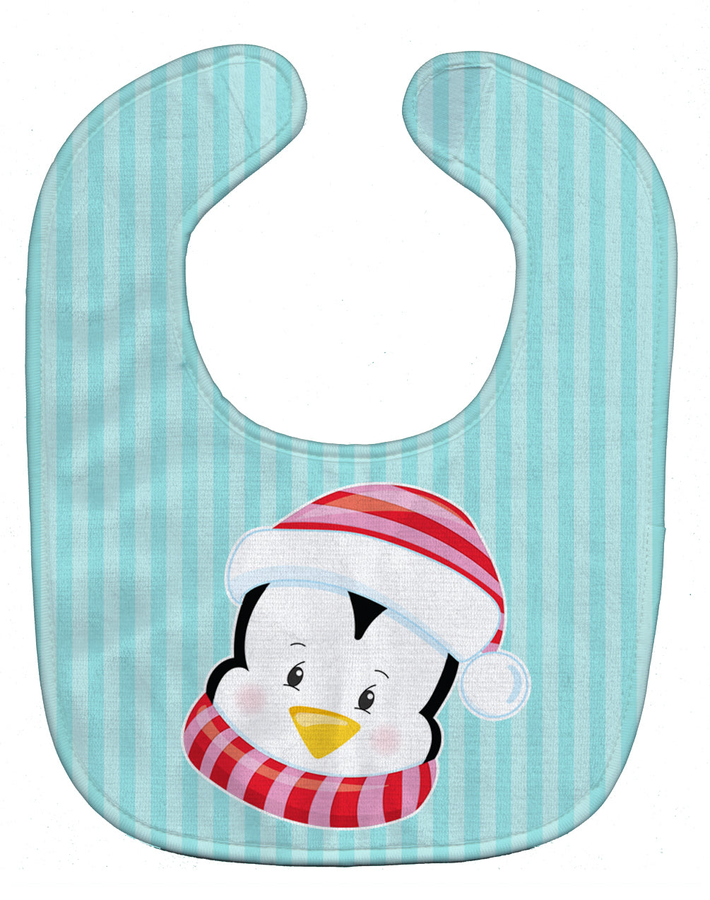 Christmas Penquin #1 Baby Bib Easy-Clean Baby Bib Baby Feeding Accessory Baby Mealtime Essential, 10 x 13, Multicolor