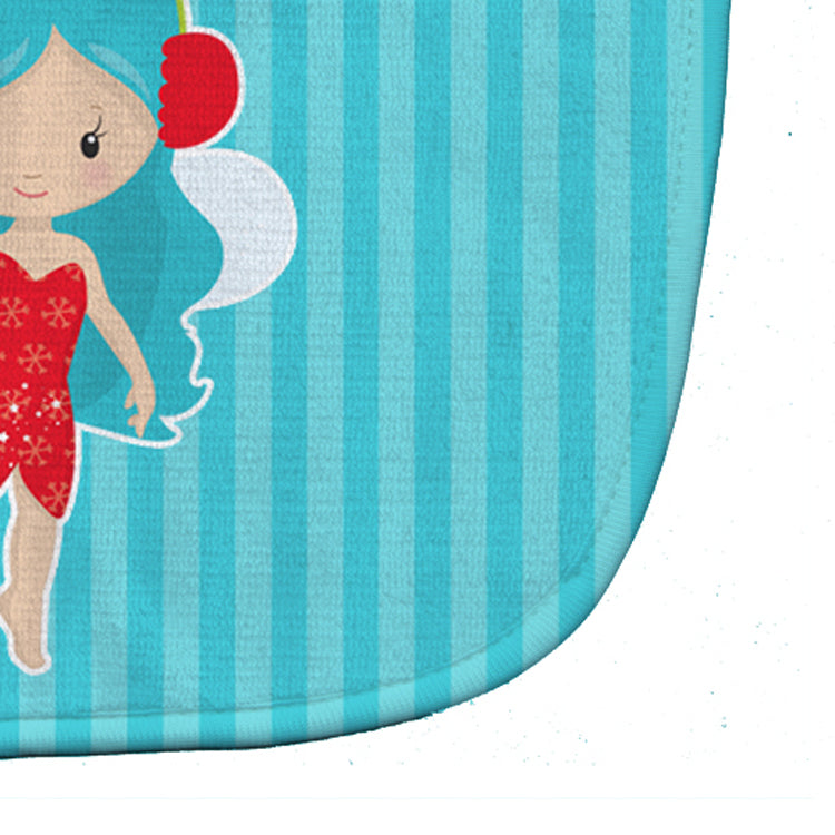 Blue Haired Fairy Baby Bib Easy-Clean Baby Bib Baby Feeding Accessory Baby Mealtime Essential, 10 x 13, Multicolor