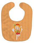 Ginger Haired Fairy Baby Bib Easy-Clean Baby Bib Baby Feeding Accessory Baby Mealtime Essential, 10 x 13, Multicolor