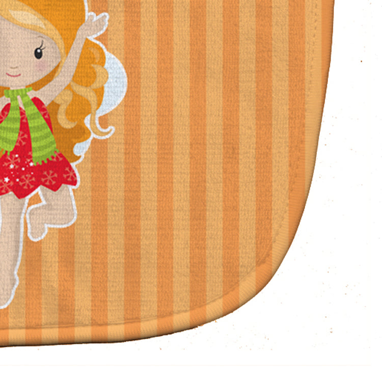 Ginger Haired Fairy Baby Bib Easy-Clean Baby Bib Baby Feeding Accessory Baby Mealtime Essential, 10 x 13, Multicolor