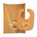 Ginger Haired Fairy Baby Bib & Burp Cloth Easy-Clean Baby Bib Baby Feeding Accessory Baby Mealtime Essential