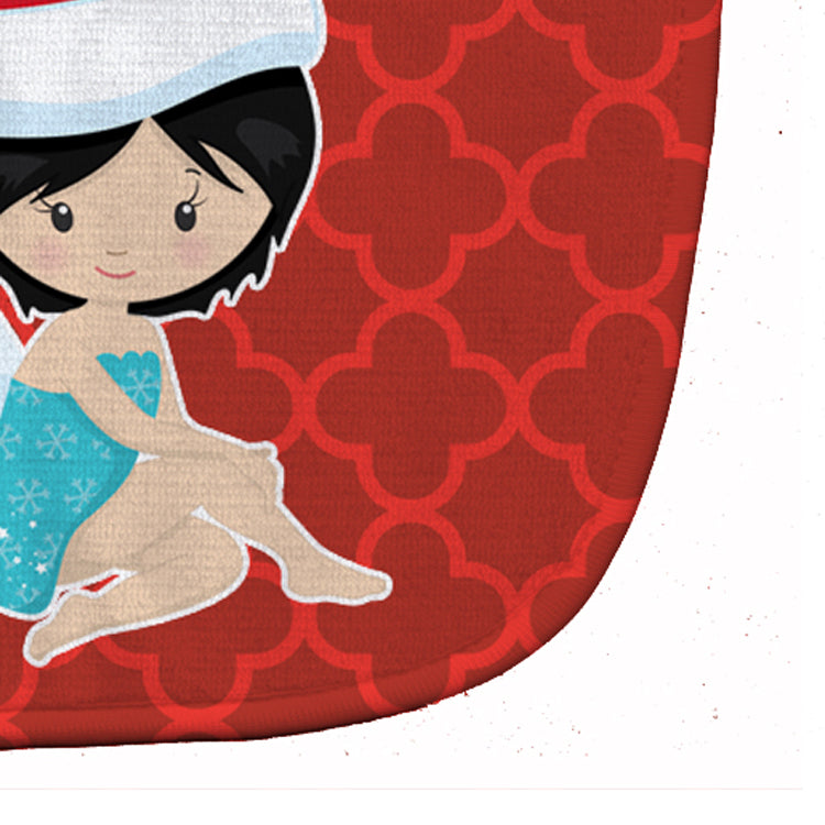 Black Haired Fairy Baby Bib Easy-Clean Baby Bib Baby Feeding Accessory Baby Mealtime Essential, 10 x 13, Multicolor