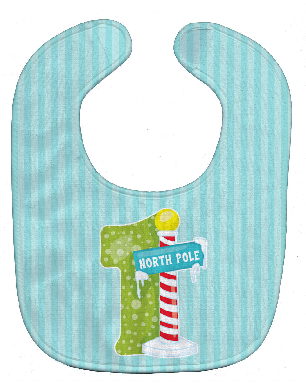 Christmas Month 1 Baby Bib Easy-Clean Baby Bib Baby Feeding Accessory Baby Mealtime Essential, 10 x 13, Multicolor