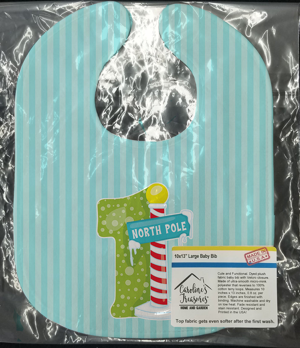 Christmas Month 1 Baby Bib Easy-Clean Baby Bib Baby Feeding Accessory Baby Mealtime Essential, 10 x 13, Multicolor
