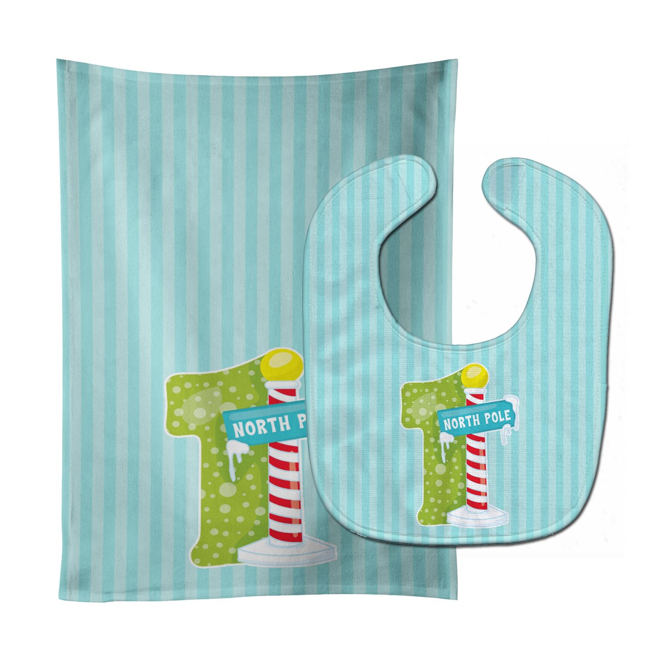Christmas Month 1 Baby Bib & Burp Cloth Easy-Clean Baby Bib Baby Feeding Accessory Baby Mealtime Essential