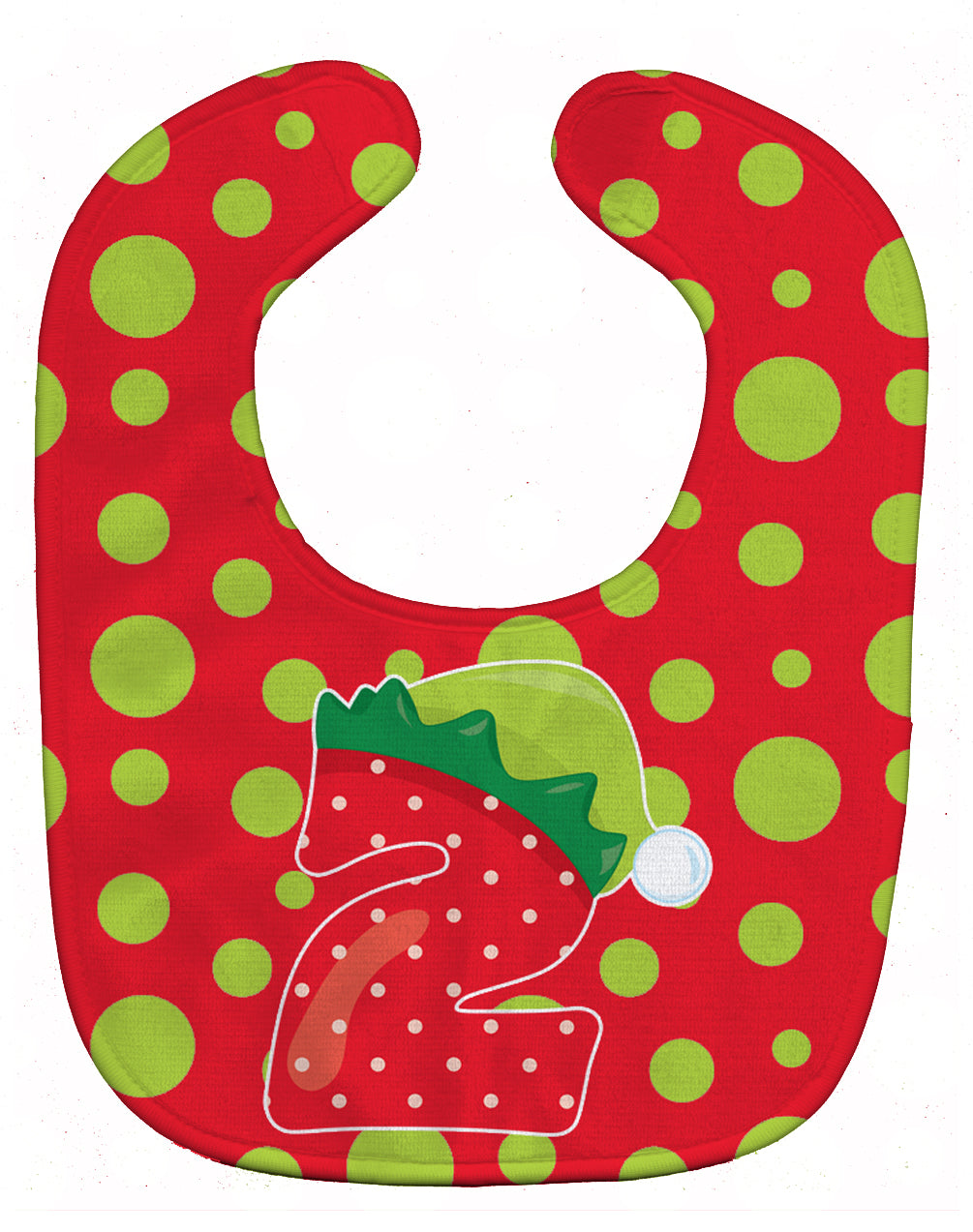 Christmas Month 2 Baby Bib Easy-Clean Baby Bib Baby Feeding Accessory Baby Mealtime Essential, 10 x 13, Multicolor