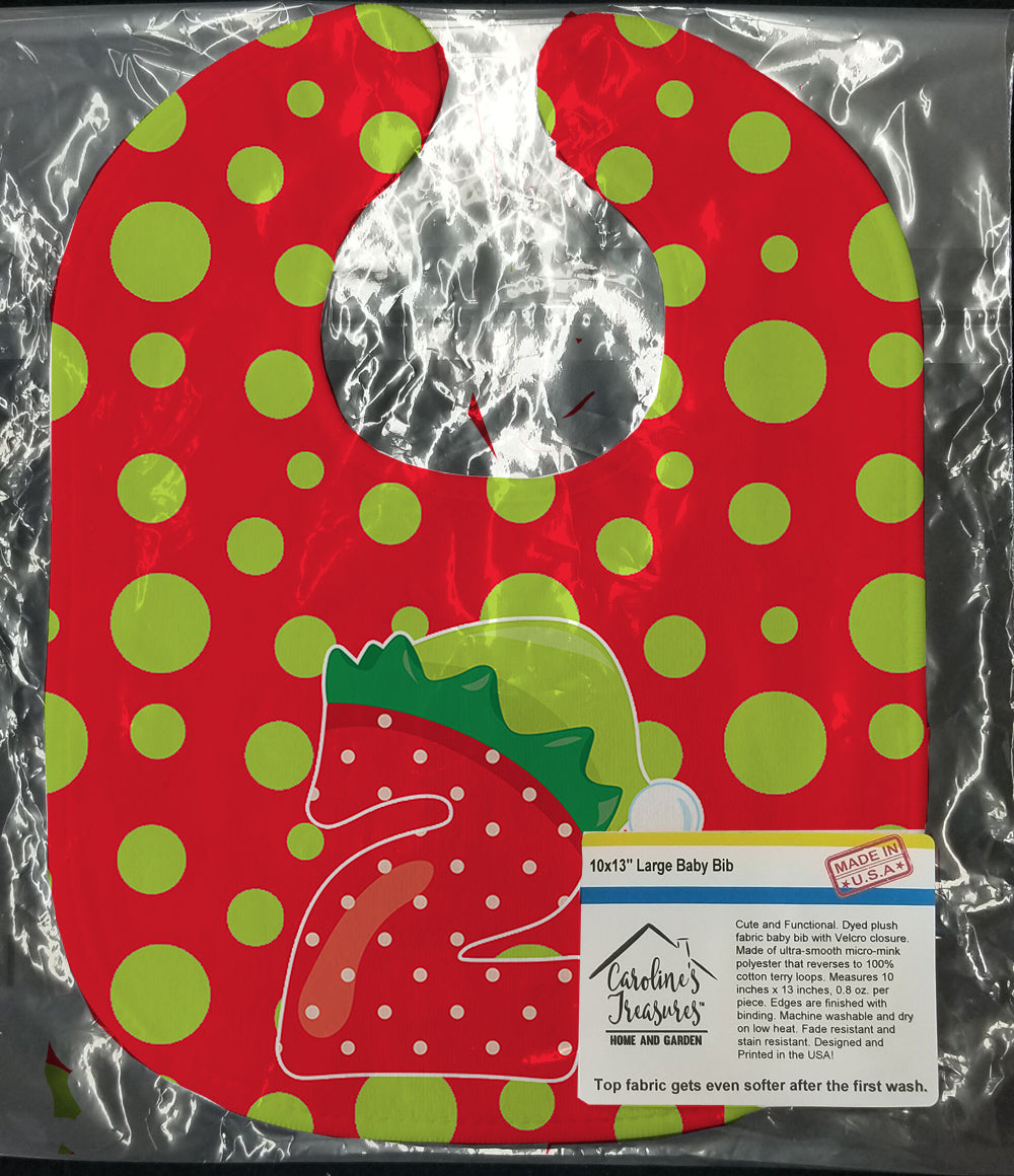 Christmas Month 2 Baby Bib Easy-Clean Baby Bib Baby Feeding Accessory Baby Mealtime Essential, 10 x 13, Multicolor