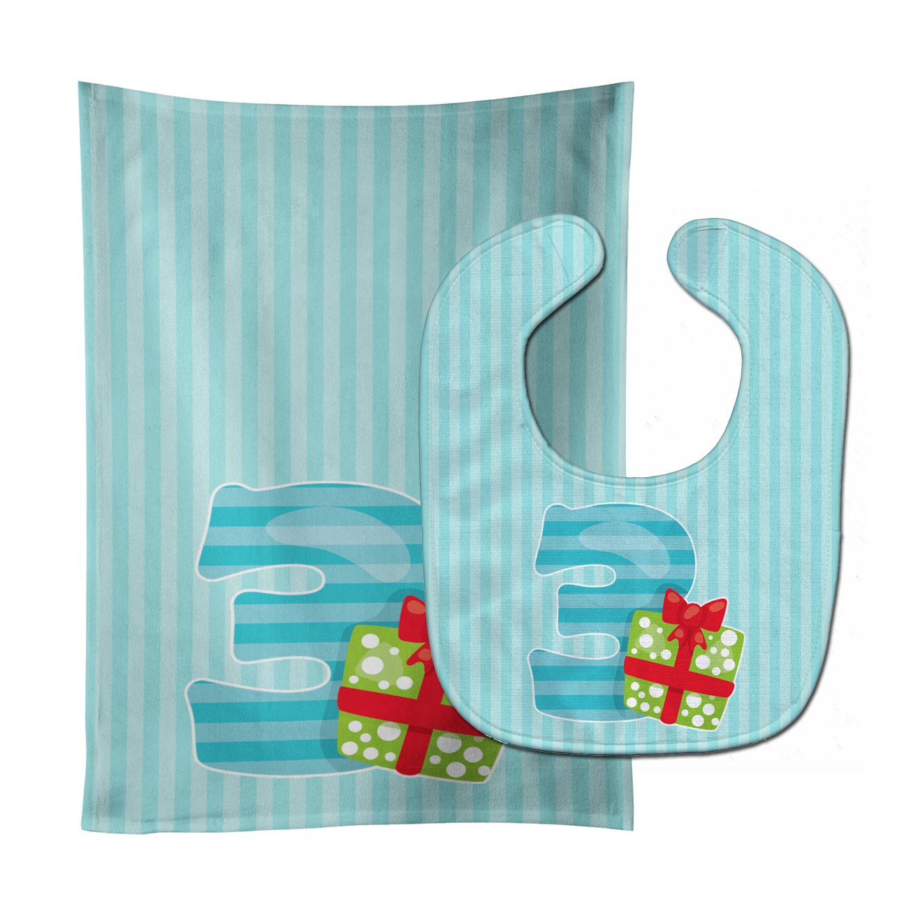 Christmas Month 3 Baby Bib & Burp Cloth Easy-Clean Baby Bib Baby Feeding Accessory Baby Mealtime Essential