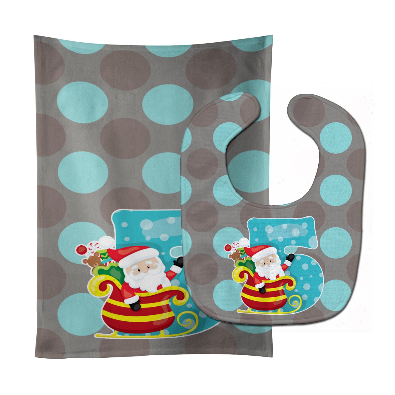 Christmas Month 5 Baby Bib & Burp Cloth Easy-Clean Baby Bib Baby Feeding Accessory Baby Mealtime Essential