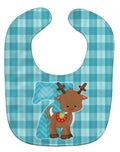 Christmas Month 7 Reindeer Baby Bib Easy-Clean Baby Bib Baby Feeding Accessory Baby Mealtime Essential, 10 x 13, Multicolor