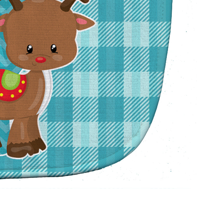 Christmas Month 7 Reindeer Baby Bib Easy-Clean Baby Bib Baby Feeding Accessory Baby Mealtime Essential, 10 x 13, Multicolor