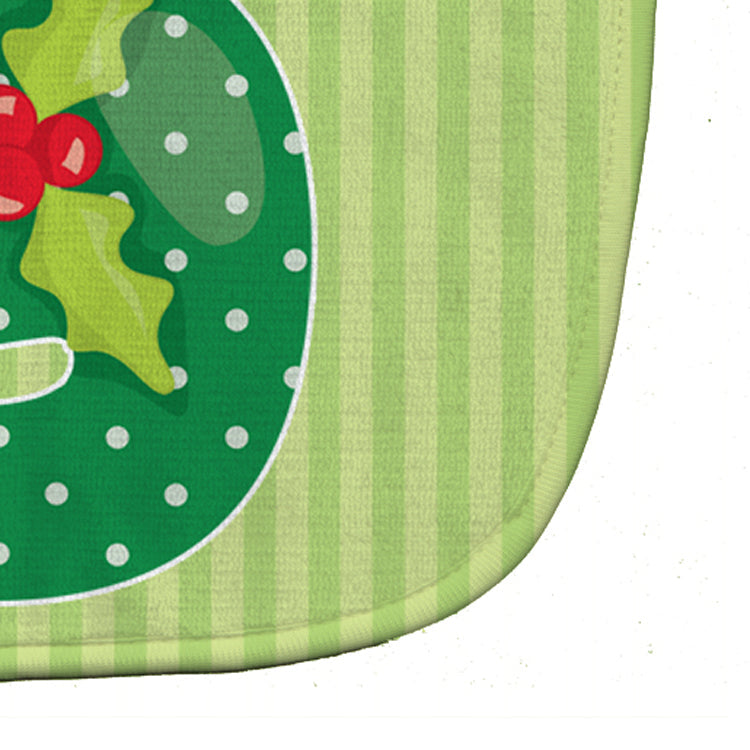 Christmas Month 9 Holly Baby Bib Easy-Clean Baby Bib Baby Feeding Accessory Baby Mealtime Essential, 10 x 13, Multicolor