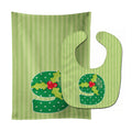 Christmas Month 9 Holly Baby Bib & Burp Cloth Easy-Clean Baby Bib Baby Feeding Accessory Baby Mealtime Essential