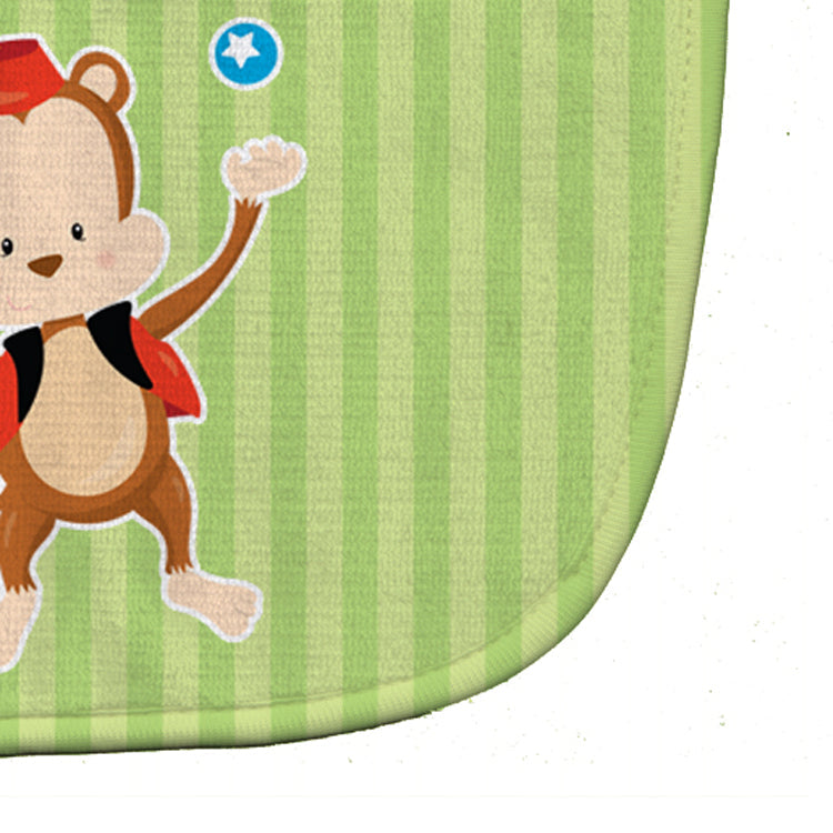 Monkey Juggler Baby Bib Easy-Clean Baby Bib Baby Feeding Accessory Baby Mealtime Essential, 10 x 13, Multicolor