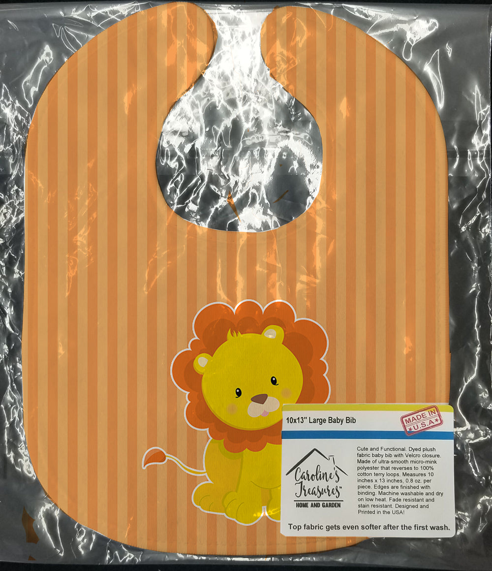 Lion Baby Bib Easy-Clean Baby Bib Baby Feeding Accessory Baby Mealtime Essential, 10 x 13, Multicolor