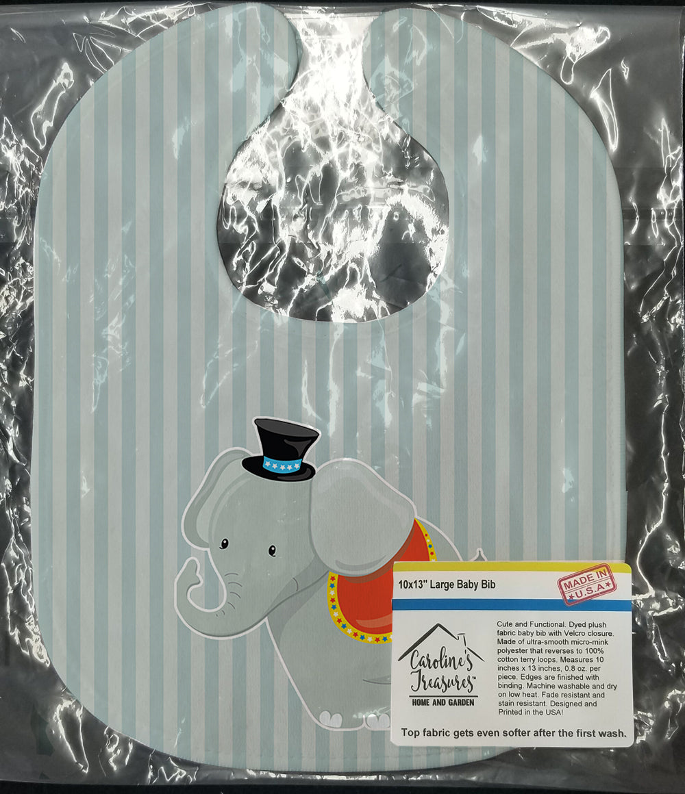 Elephant Baby Bib Easy-Clean Baby Bib Baby Feeding Accessory Baby Mealtime Essential, 10 x 13, Multicolor