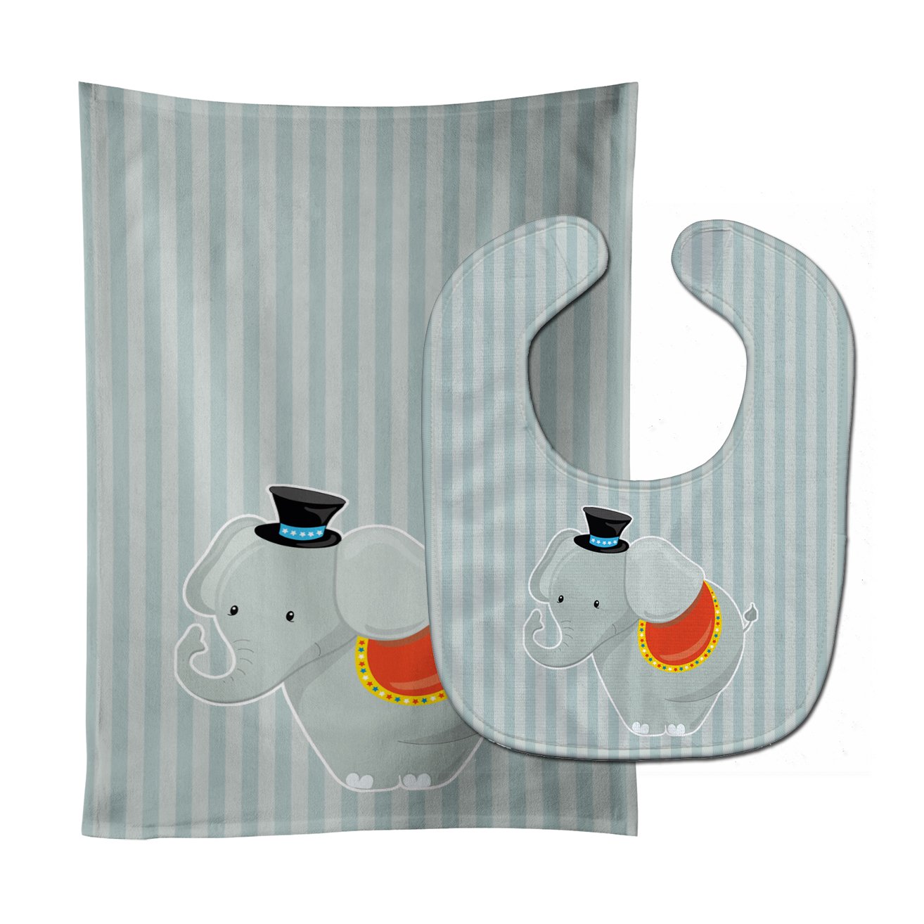 Elephant Baby Bib & Burp Cloth Easy-Clean Baby Bib Baby Feeding Accessory Baby Mealtime Essential
