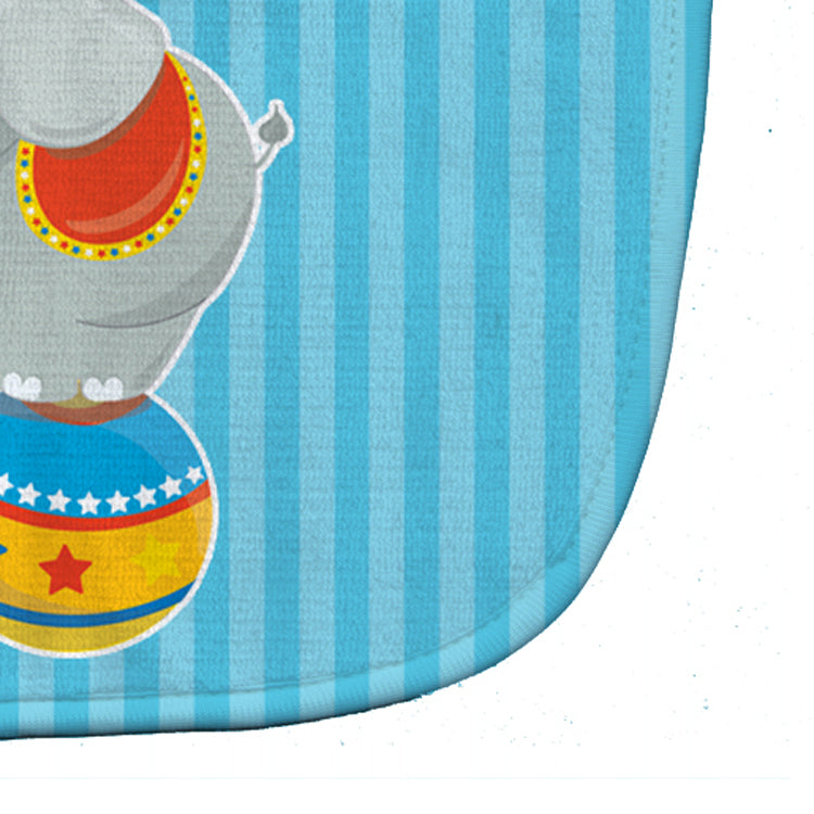 Circus Elephant Baby Bib Easy-Clean Baby Bib Baby Feeding Accessory Baby Mealtime Essential, 10 x 13, Multicolor