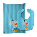 Circus Elephant Baby Bib & Burp Cloth Easy-Clean Baby Bib Baby Feeding Accessory Baby Mealtime Essential