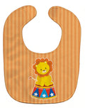 Circus Lion Baby Bib Easy-Clean Baby Bib Baby Feeding Accessory Baby Mealtime Essential, 10 x 13, Multicolor