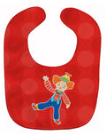 Circus Clown Baby Bib Easy-Clean Baby Bib Baby Feeding Accessory Baby Mealtime Essential, 10 x 13, Multicolor