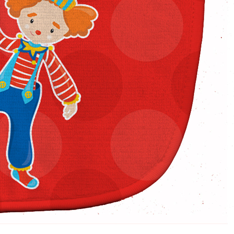 Circus Clown Baby Bib Easy-Clean Baby Bib Baby Feeding Accessory Baby Mealtime Essential, 10 x 13, Multicolor