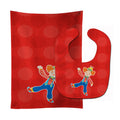 Circus Clown Baby Bib & Burp Cloth Easy-Clean Baby Bib Baby Feeding Accessory Baby Mealtime Essential