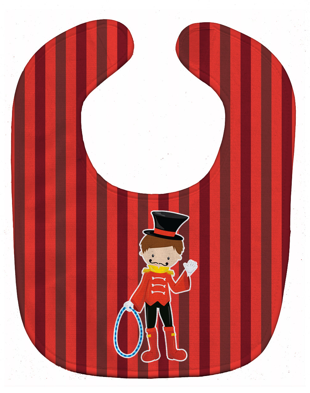 Circus Trainer Baby Bib Easy-Clean Baby Bib Baby Feeding Accessory Baby Mealtime Essential, 10 x 13, Multicolor
