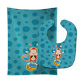 Circus Monkey Baby Bib & Burp Cloth Easy-Clean Baby Bib Baby Feeding Accessory Baby Mealtime Essential