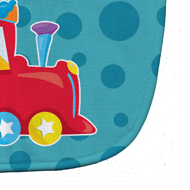 Circus Clown Train Baby Bib Easy-Clean Baby Bib Baby Feeding Accessory Baby Mealtime Essential, 10 x 13, Multicolor