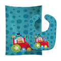 Circus Clown Train Baby Bib & Burp Cloth Easy-Clean Baby Bib Baby Feeding Accessory Baby Mealtime Essential