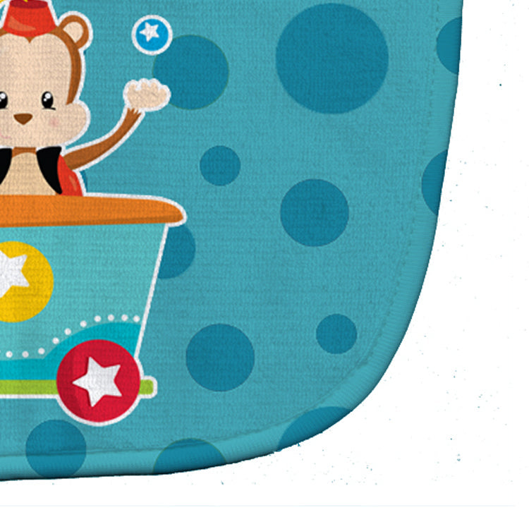 Circus Money Train Car Baby Bib Easy-Clean Baby Bib Baby Feeding Accessory Baby Mealtime Essential, 10 x 13, Multicolor