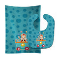 Circus Money Train Car Baby Bib & Burp Cloth Easy-Clean Baby Bib Baby Feeding Accessory Baby Mealtime Essential