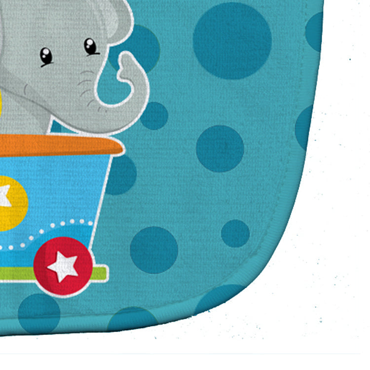 Circus Elephant Train Car Baby Bib Easy-Clean Baby Bib Baby Feeding Accessory Baby Mealtime Essential, 10 x 13, Multicolor