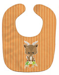 Deer Baby Bib Easy-Clean Baby Bib Baby Feeding Accessory Baby Mealtime Essential, 10 x 13, Multicolor