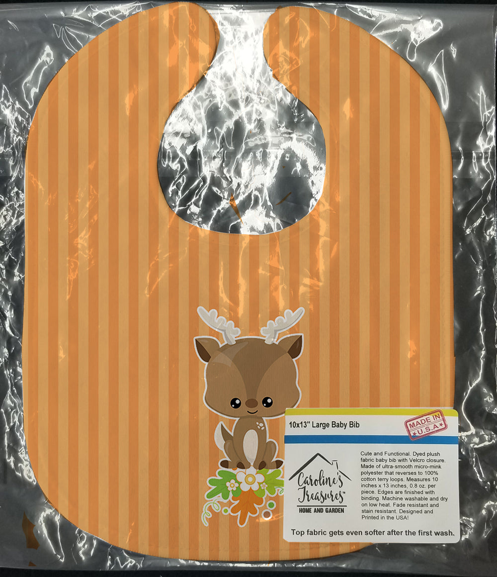 Deer Baby Bib Easy-Clean Baby Bib Baby Feeding Accessory Baby Mealtime Essential, 10 x 13, Multicolor