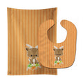 Deer Baby Bib & Burp Cloth Easy-Clean Baby Bib Baby Feeding Accessory Baby Mealtime Essential