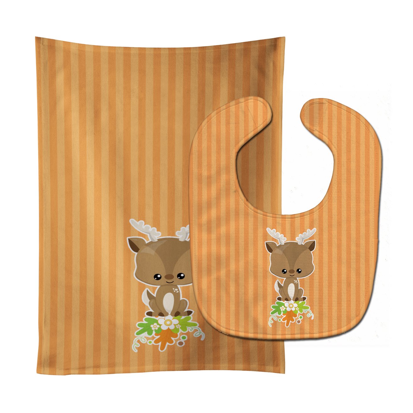 Deer Baby Bib & Burp Cloth Easy-Clean Baby Bib Baby Feeding Accessory Baby Mealtime Essential