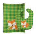 Foxie Fox Baby Bib & Burp Cloth Easy-Clean Baby Bib Baby Feeding Accessory Baby Mealtime Essential
