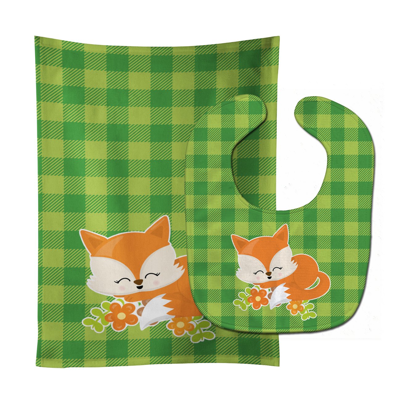 Foxie Fox Baby Bib & Burp Cloth Easy-Clean Baby Bib Baby Feeding Accessory Baby Mealtime Essential