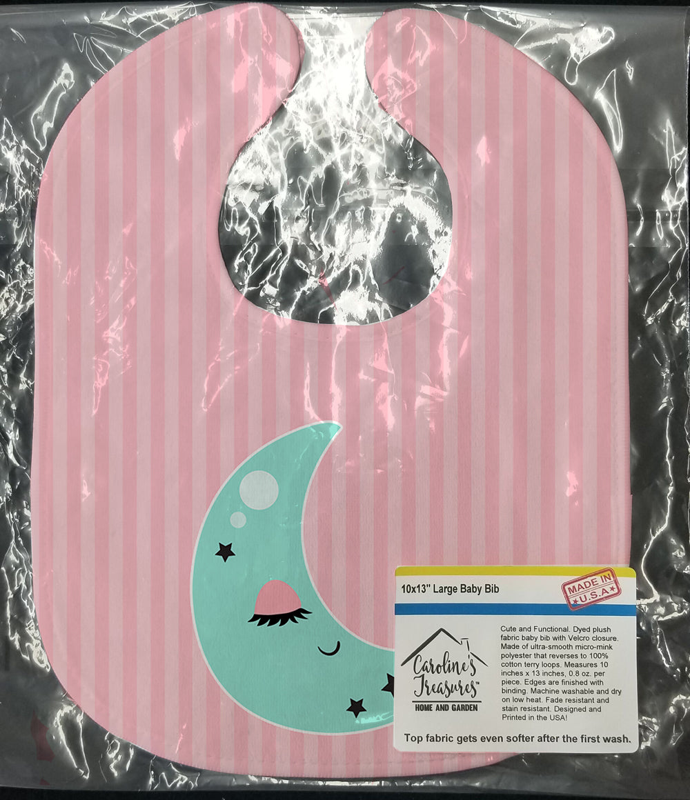 Moon Baby Bib Easy-Clean Baby Bib Baby Feeding Accessory Baby Mealtime Essential, 10 x 13, Multicolor