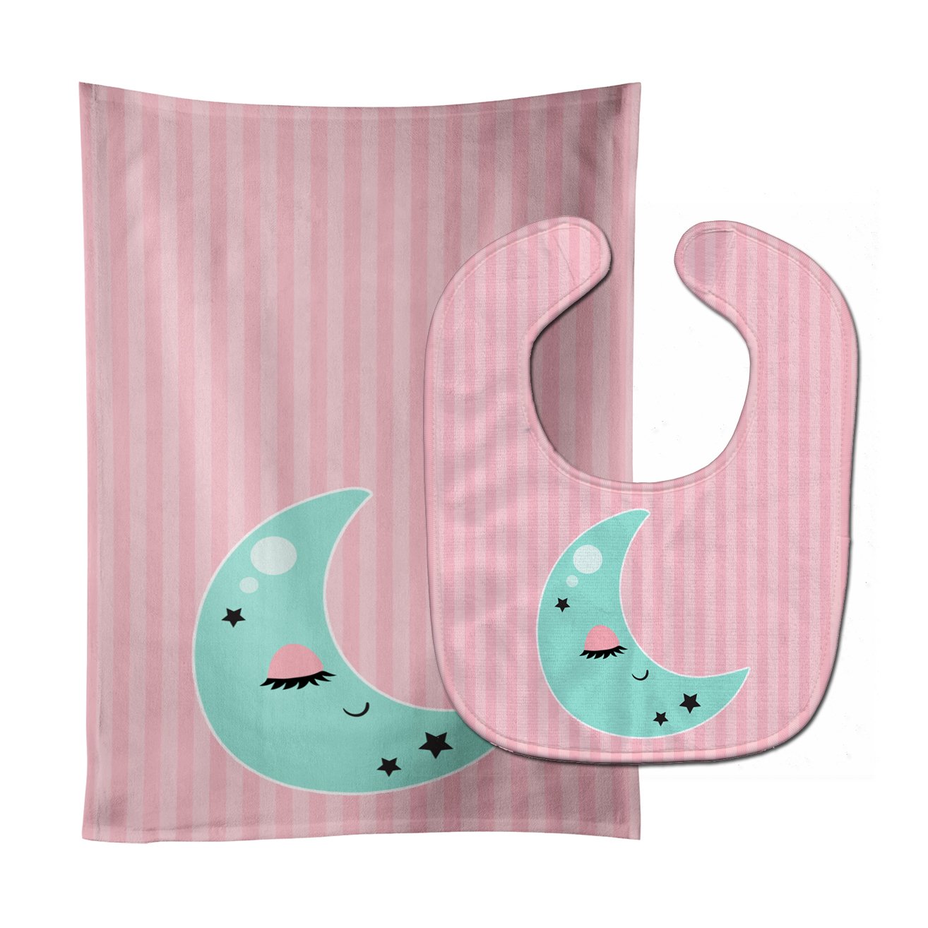 Moon Baby Bib & Burp Cloth Easy-Clean Baby Bib Baby Feeding Accessory Baby Mealtime Essential
