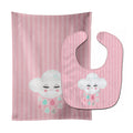 Rain Cloud Baby Bib & Burp Cloth Easy-Clean Baby Bib Baby Feeding Accessory Baby Mealtime Essential