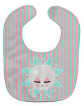 Sun Face Baby Bib Easy-Clean Baby Bib Baby Feeding Accessory Baby Mealtime Essential, 10 x 13, Multicolor