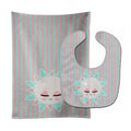 Sun Face Baby Bib & Burp Cloth Easy-Clean Baby Bib Baby Feeding Accessory Baby Mealtime Essential