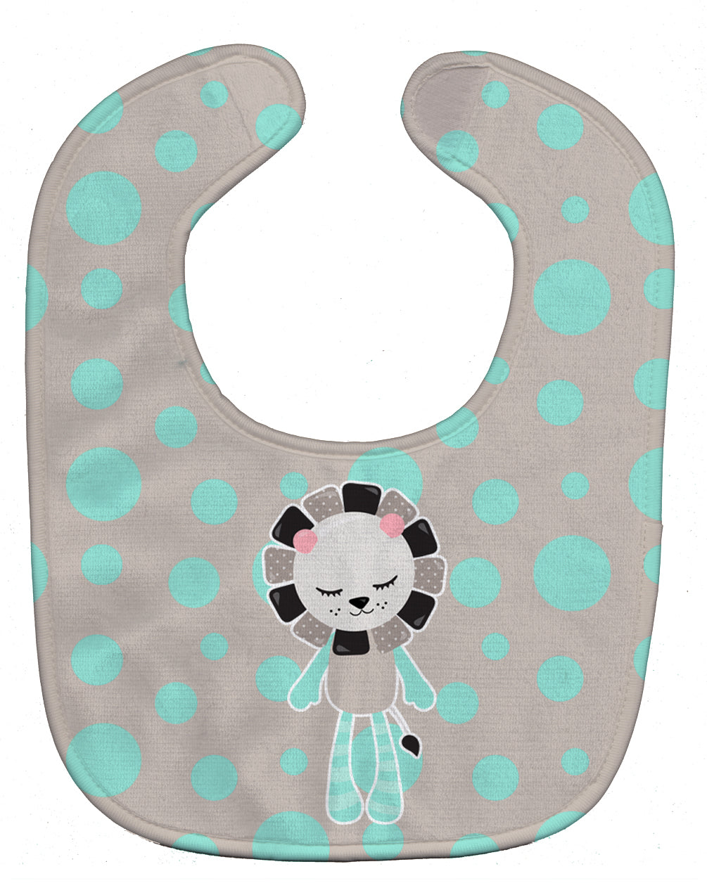 Lion Doll Baby Bib Easy-Clean Baby Bib Baby Feeding Accessory Baby Mealtime Essential, 10 x 13, Multicolor
