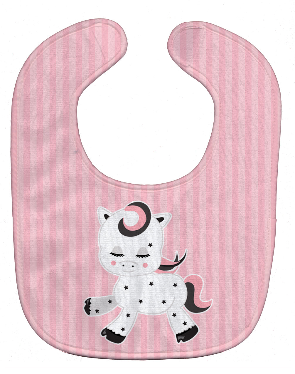 Horse Doll Baby Bib Easy-Clean Baby Bib Baby Feeding Accessory Baby Mealtime Essential, 10 x 13, Multicolor